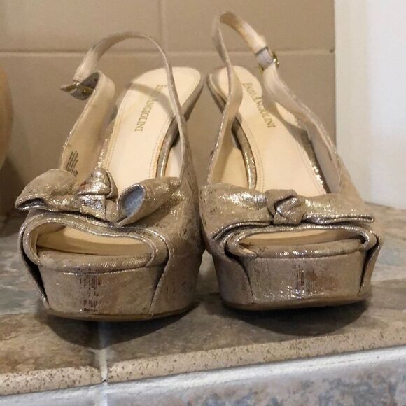 Enzo Angliolini Peep Toe Platforms 7.5 - Picture 5 of 8